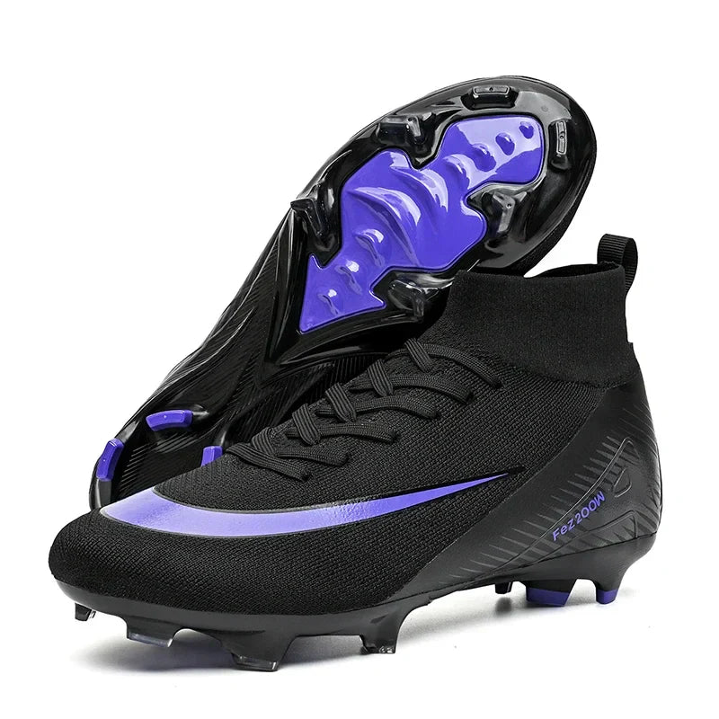 New Men Football Boots Match Outdoor Long Spikes Soccer Shoes Cleats Comfortable Training Sport Adult Breathable Boys Non Slip