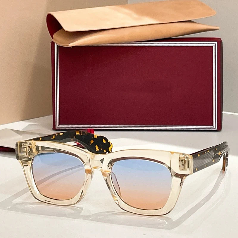 Dealan Uv400 High Quality Men and Women Sunglasses Designer Japan Handmade Optical Prescription Limited Edition Eyewear