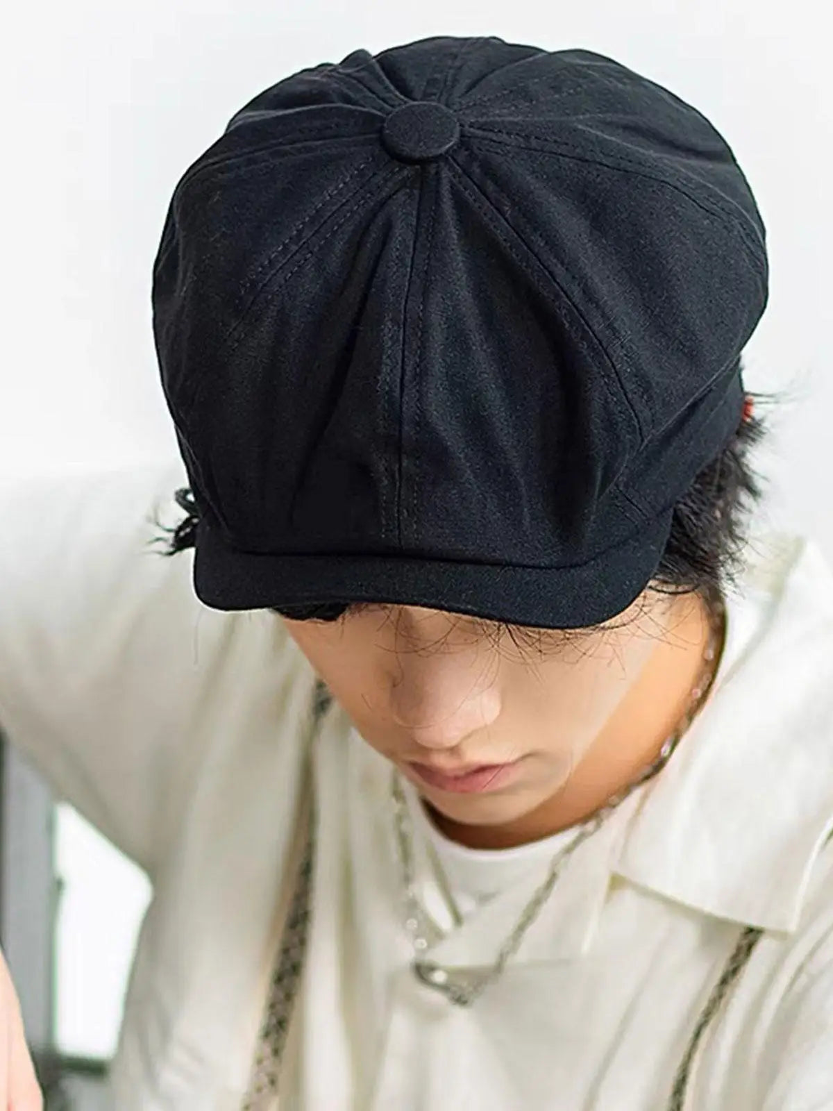 British Style Newsboy Cap Men Cotton Ascot Cap Dad Vintage New Brand Spring Flat Cap Khaki 2023 Octagonal Autumn Ma I0K9
