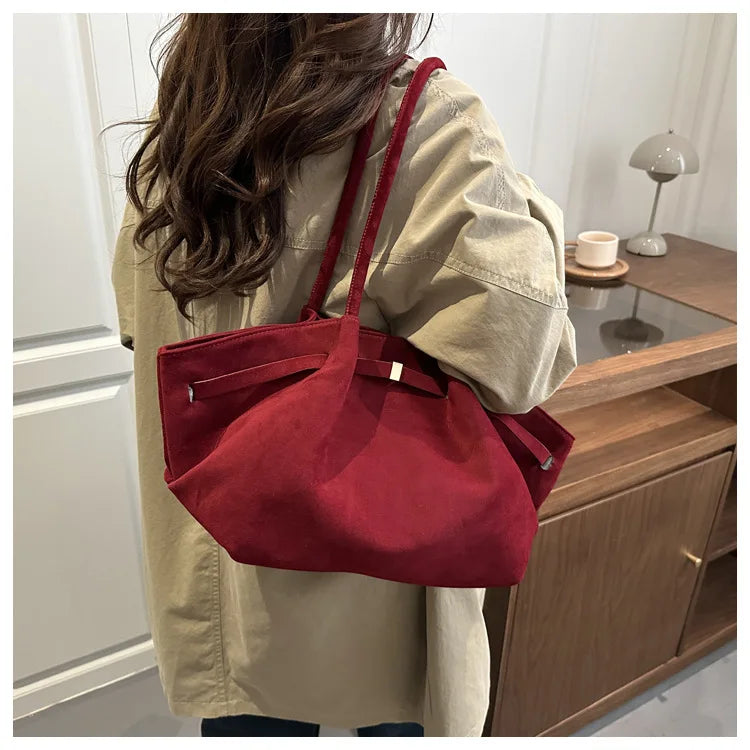 Autumn Women Leisure Shoulder Bag Comfortable and Versatile Texture Crossbody Tote Handle Bag Fashion Luxury Simple Storage Bag