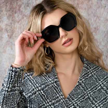 Butterfly Oversize Sunglasses Women Fashion Design Big Eyewear Shades for Ladies Uv400 Travel Sun Glasses
