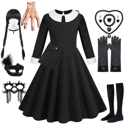 Halloween Dress Girl Costume for Girls Black Dress