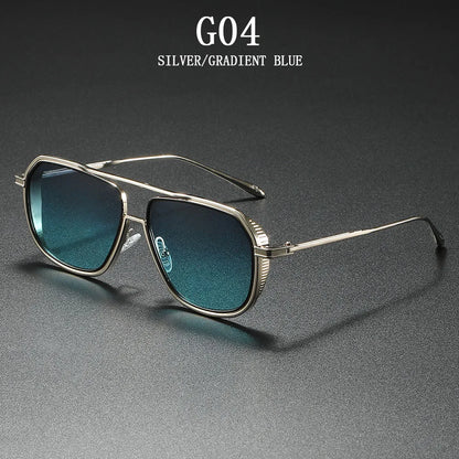 Fashion Sunglass Men Vintage Sunscreen Oversized Sunglasses Women Trendy Metal Glasses Gafas De Sol Hombre Lunette Soleil Femme
