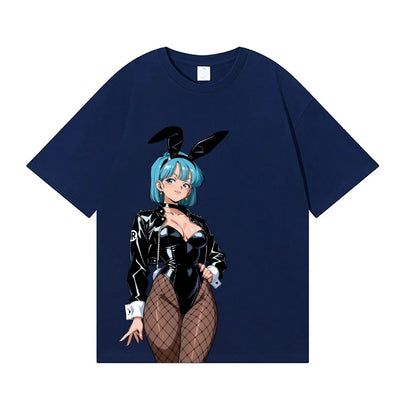2026 New Dragon Ball Bulma Japanese Style Classic Tee High-quality Streetwear T-shirts Suitable for Both Men Women Summer Tshirt
