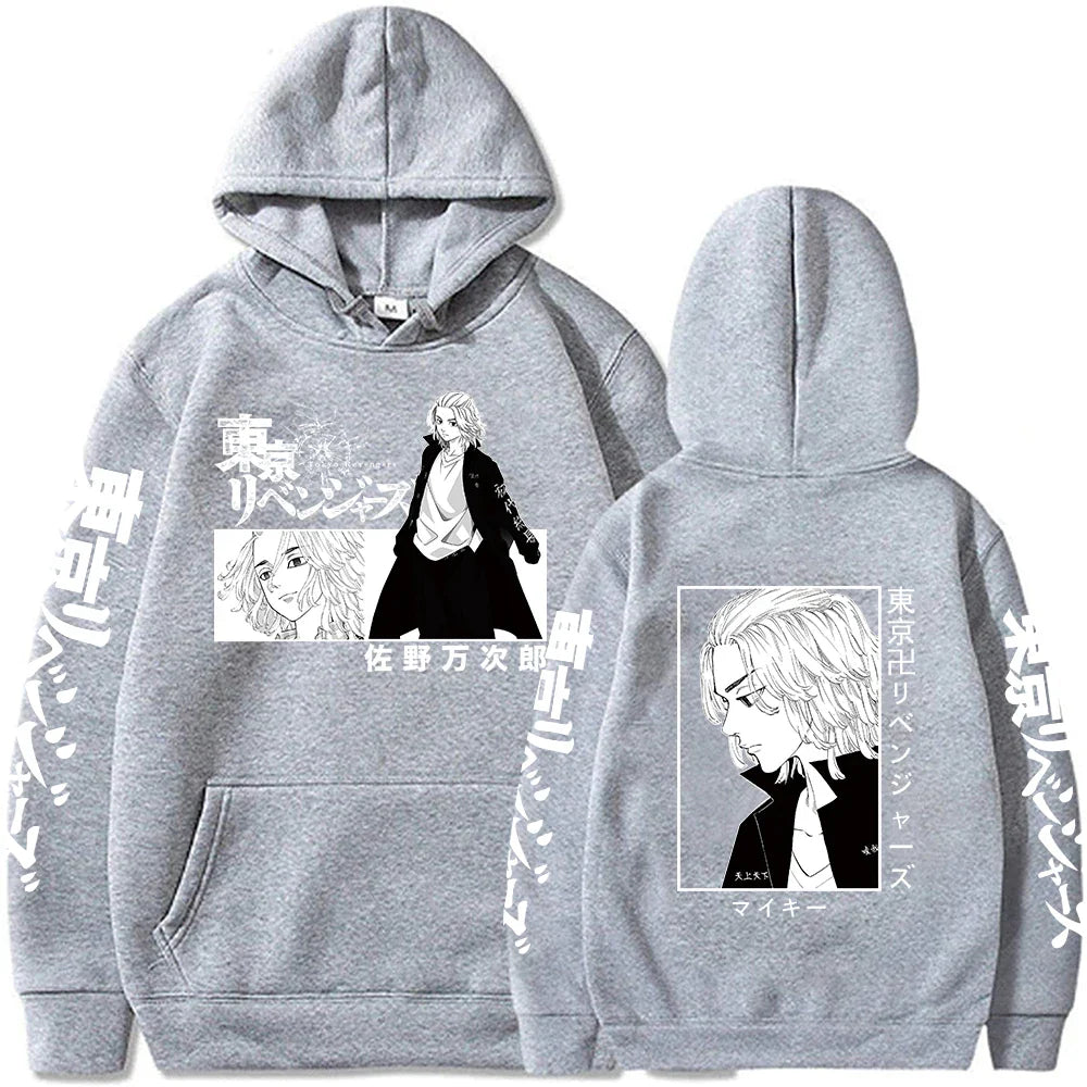 Tokyo Revengers Anime Sweatshirt Manjiro Sano Mickey Printed Hooded Men Women Street Hoodies Harajuku Streetwear Male Pullover