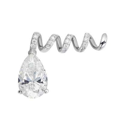 3CT 5CT All Moissanite Necklace for Women DIY Pendant Lab Diamond Couple Gifts 100% Real 925 Sterling Silver Jewelry