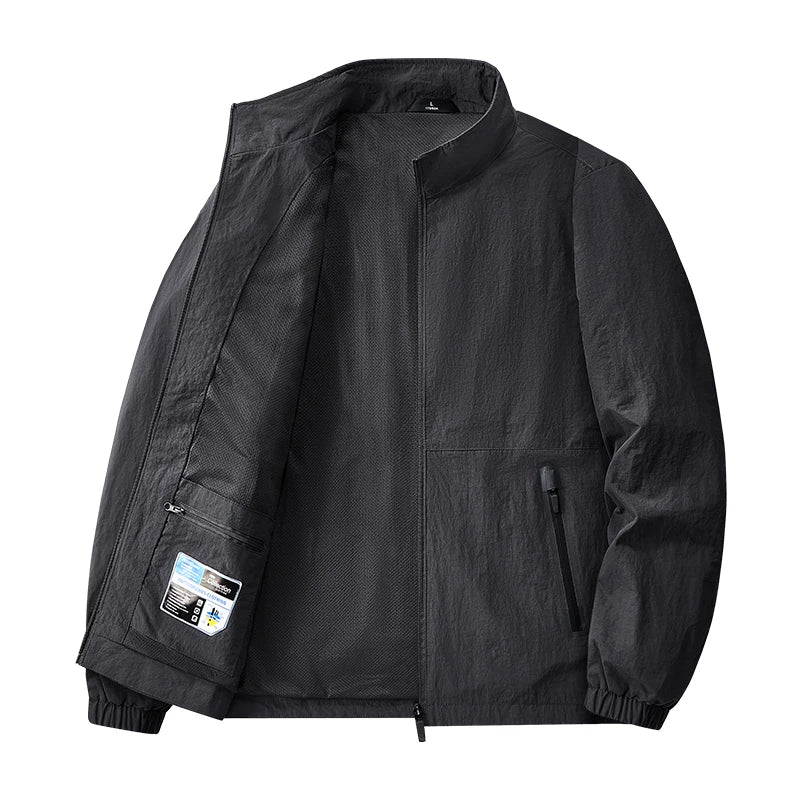 Big&Tall 8XL Men Outdoor Jacket Autumn Winter Jacket Hiking Camping Windbreaker Plus Size Spring Oversized Outwear Hooded Coat