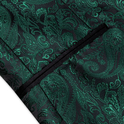Men's Suits Blazer Green Red Silver Color Paisley Luxury Wedding Prom Business Banquet Suit Coat Men Clothing Jacket