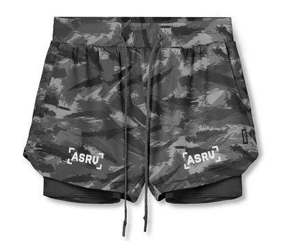 Men's Summer Quick Dry Running 2 in 1 Shorts Sports Jogger Short Pants Male Gym Fitness Workout Sweatpants Plus Size M-5XL