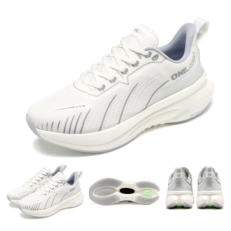 White Road Running Shoes for Men Air Cushion Outdoor Sport Shoes Male Trainers Summer Jogging Shoes Women Footwear