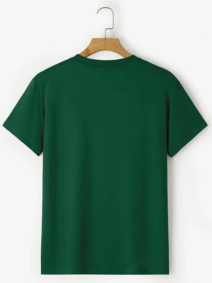 Men's 100% cotton casual sports loose fit California West Coast print round neck short sleeved T-shirt top