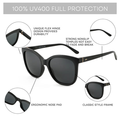 2026 Fashion Butterfly Polarized Sunglasses Women UV400 Protection Shade Ladies Oversize Square Sun Glasses ZS2227