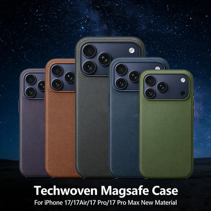 Official 1:1 High Quality Technology Woven Case for IPhone 17 Pro Max for Magsafe Wireless Charging Protect Cover Animation Case
