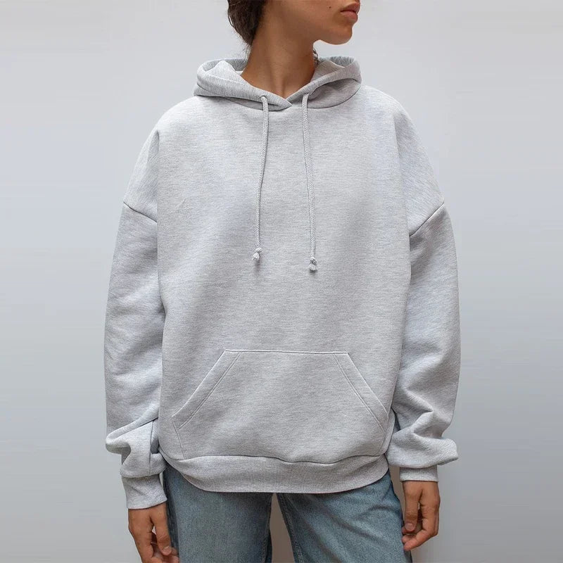 Sequin Angle Wings Hoodie Pullover For Women Loose Solid Hooded Sweatsuit 2025 New Lady Autumn Winter Outwears