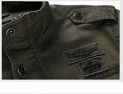 Men's Jacket Coat Casual Cotton Outdoor Quality Cotton Outwear Design Male Autumn Jacket