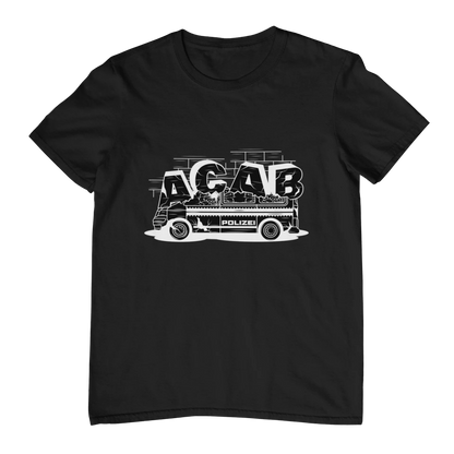 ACAB Police Car Hooligans Ultras Men Women T-shirt Outdoor Street Casual Fashion Hip-hop Rock Pure Cotton Short-sleeve Clothing