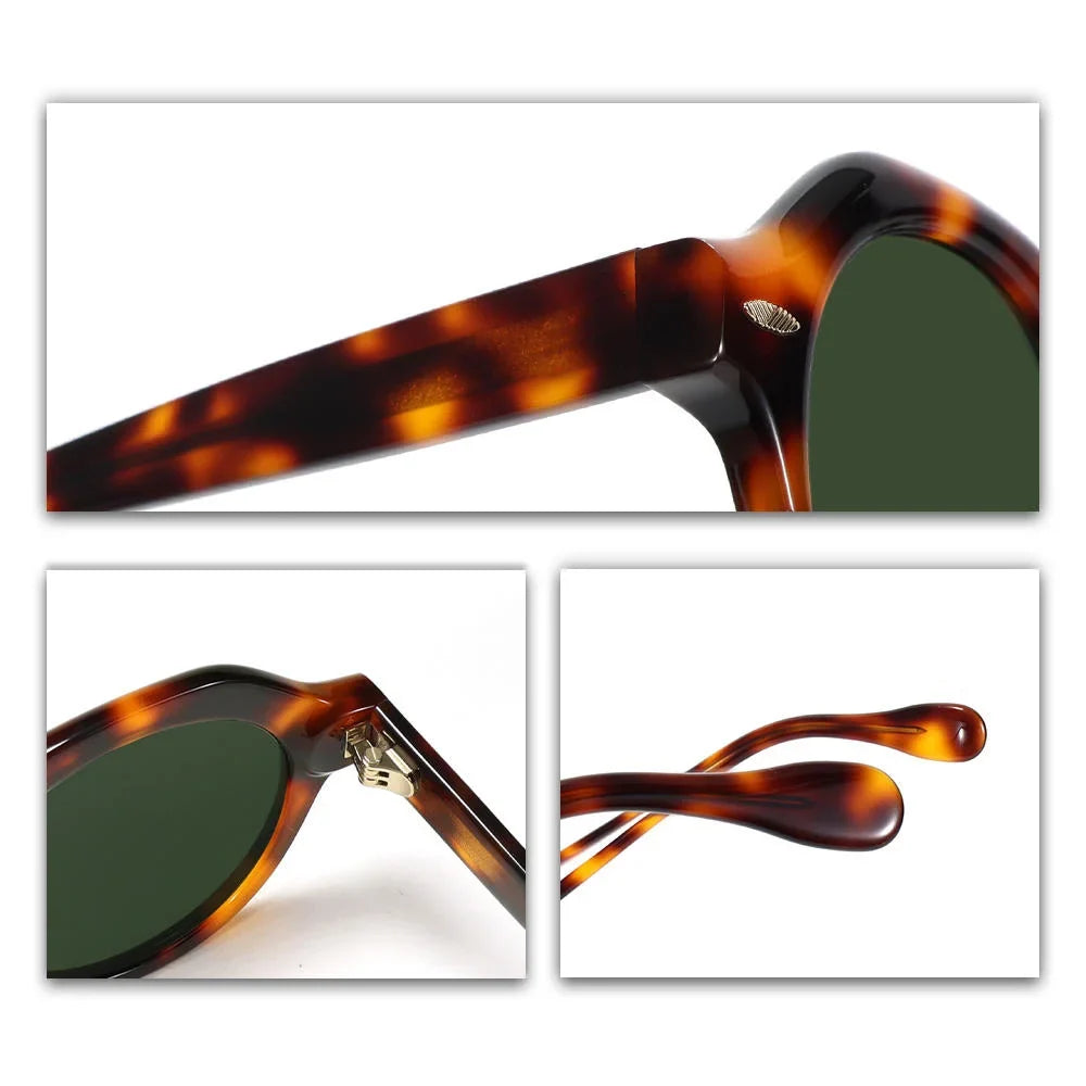Lightweight Comfortable Acetate Sunglasses Anti Glare UV400 Non Polarized Retro High Quality Sun Glasses
