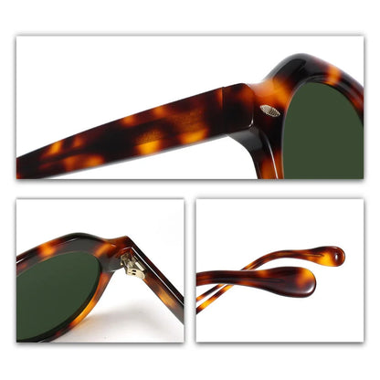 Lightweight Comfortable Acetate Sunglasses Anti Glare UV400 Non Polarized Retro High Quality Sun Glasses