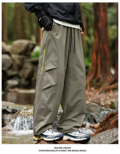 Outdoor Hiking Pants Male Waterproof Windproof Climbing Paratrooper Trousers Autumn Wear-Resistant Camping Cycling Cargo Pants