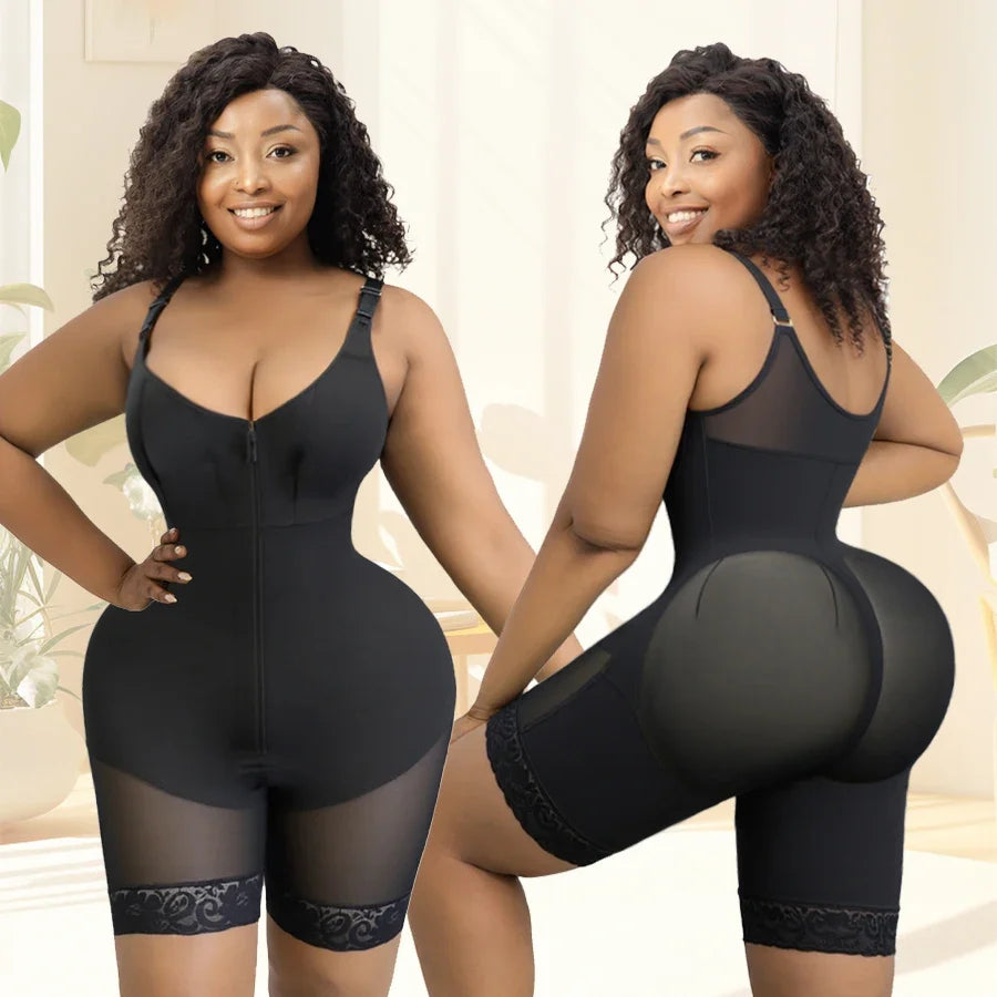 Women's Postpartum Tummy Control Body Shaping Garment Butt Lifter Shapewear Panties Without Hip Pads
