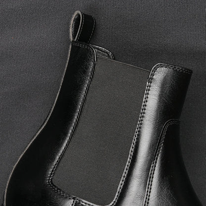 40~46 Chelsea Boots Men 2024 Brand Comfortable Fashion Leather Men Boots #KD431