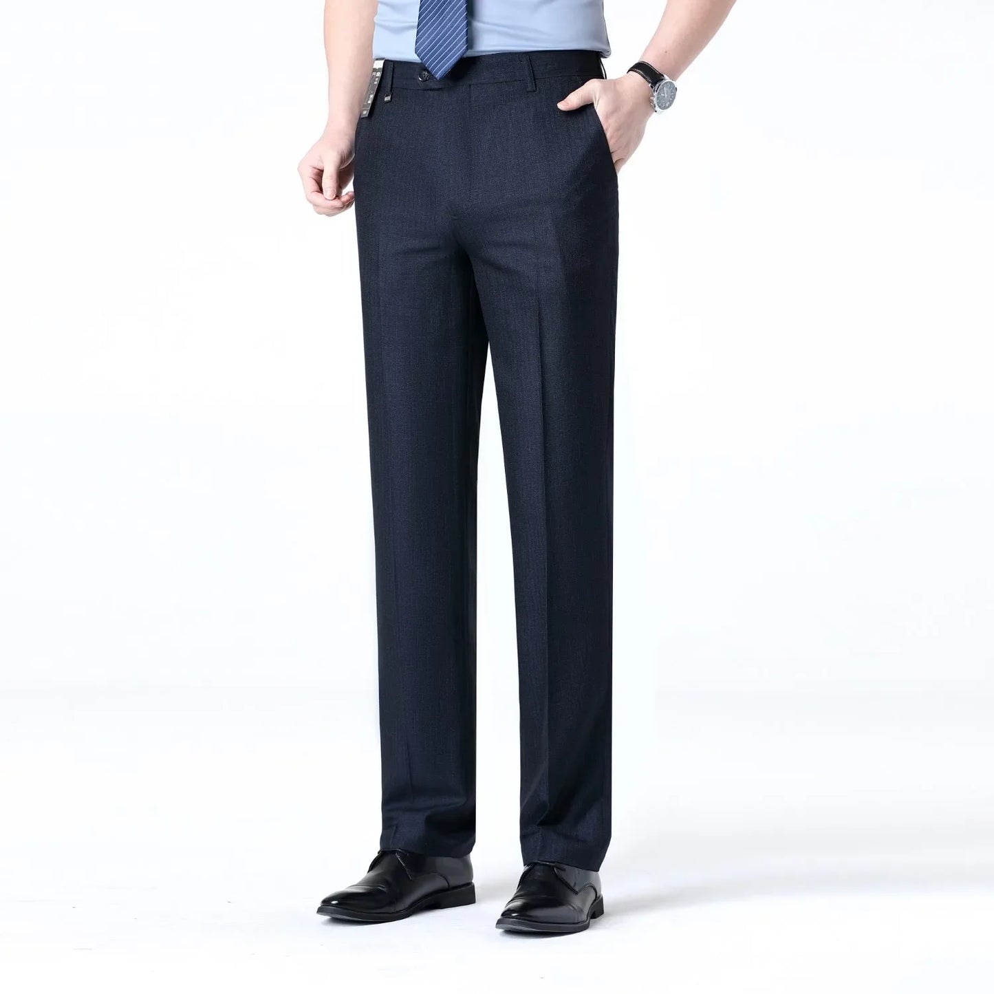 Brand New High-end Men's Wool Pants -Wool Blend Thin Fabric for Summer,Business Formal Dress Pants,Wool Blend Trousers