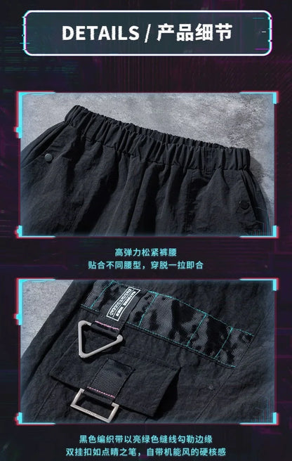 Hatsune Miku Cosplay Men's Trousers Cargo Pants Anime Vocaloid Women Man Clothes Work Trousers Casual Costume