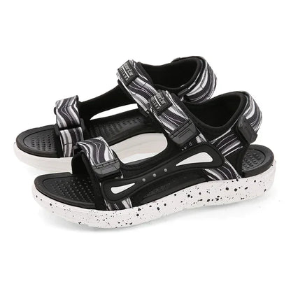 Summer Kids Sandals Boys Beach Shoes Breathable Flat Sandals EVA Leather Children Outdoor Shoes Size 28-41
