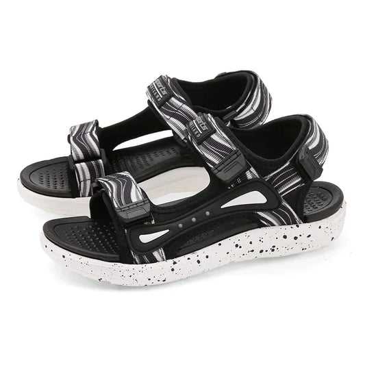Summer Kids Sandals Boys Beach Shoes Breathable Flat Sandals EVA Leather Children Outdoor Shoes Size 28-41