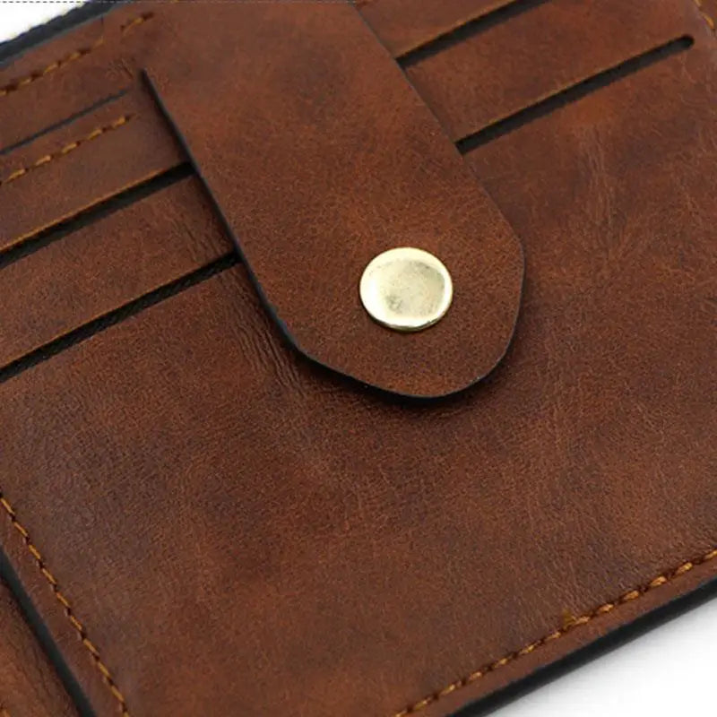2026 Luxury Small Men's Credit ID Card Holder Wallet Male Slim Leather Wallet with Coin Pocket Brand Designer Purse for Women