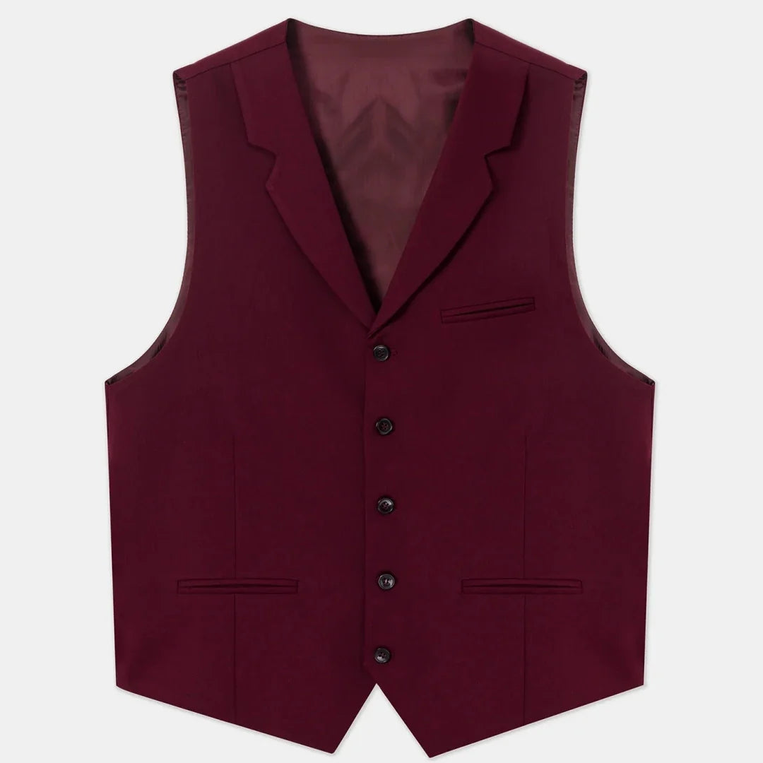 Men Vest Beige With Lapel Solid Single Button Waistcoat For Wedding Birthday Banquet Party Business Daily Casual Men Suit Vest