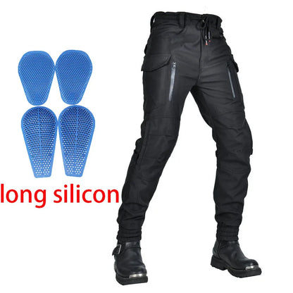 Motorcycle Riding Jeans Pants Waterproof reflective Soft Casual Inset Gear Wear-resistant Protective Layer On Hips And Knees