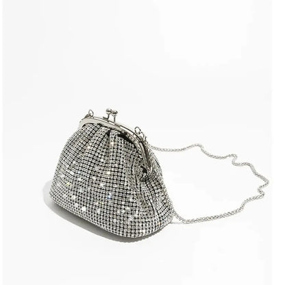 Fashion Rhinestones Evening Bag Portable Clutch Bag Casual Mini Purse Crystal Handbags Party for Women