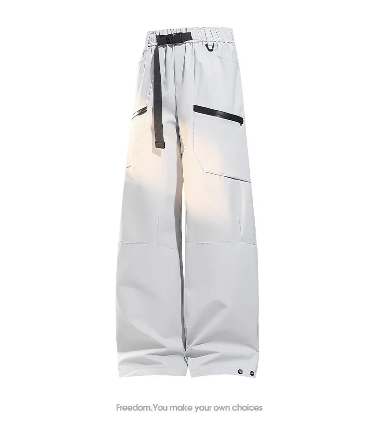 Autumn Hiking Pants Male With Belt Outdoor Waterproof Windproof Camping Trousers Spring Women Wear-Resistant Mountaineering Pant