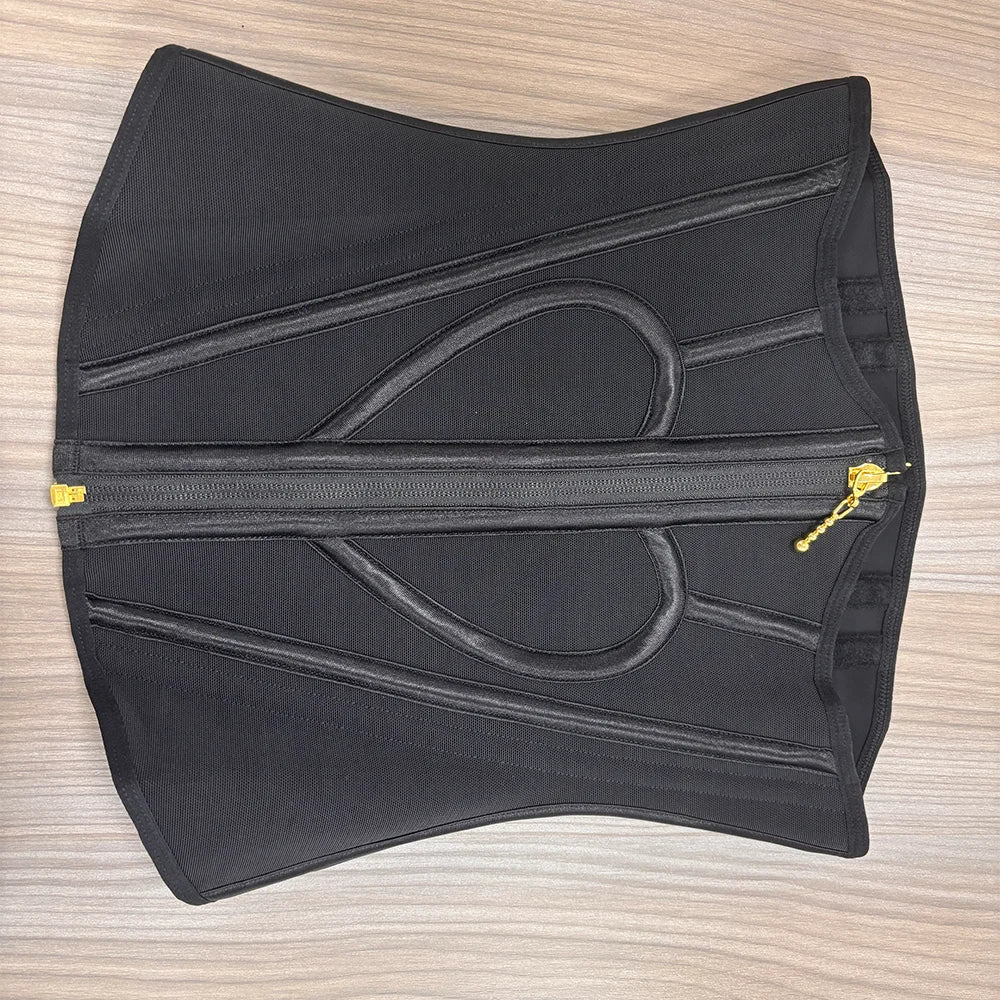 Faja Colombianas Moldeadora Bodysuit Zipper Hook Eye Double Compression Abdomen Control Slimming Modeling Strap Reductive Girdle