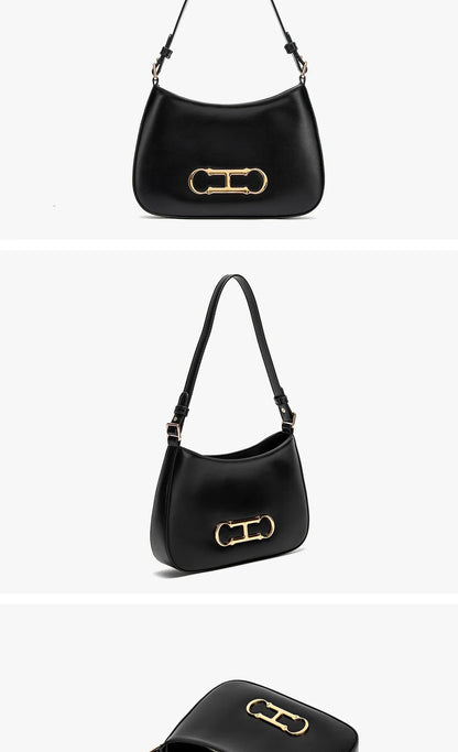 Pure Colour Design Fashion Classic Women's New Shoulder Bag Retro Style Leisure Simple Hundred Women's Handbag