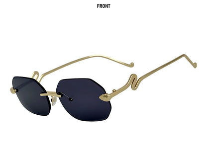 Fashion Rimless Sunglasses Women 2026 Oval Glasses Luxury UV400 Protection Dropshipping Lentes De Sol Mujer Lunette Soleil Femme