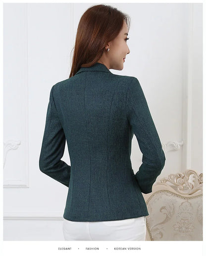 Fashion Women Blazers Jackets Work Office Lady Suit 2025 Slim Single Breasted Business Female Blazer Coats Formal Veste Femme