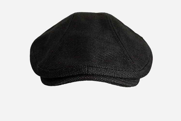 Big Size Summer Linen Solid Newsboy Caps Men and Women Painter Beret Hats Adult Casual Ventilate Sunprotection Advancing Hat