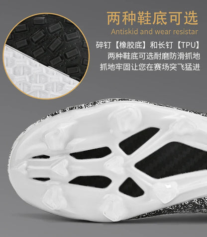 Men Soccer Shoes Kids Football Boots Women Professional Soccer Cleats Antiskid Chaussure Football TF/FG Outdoor Football Shoes