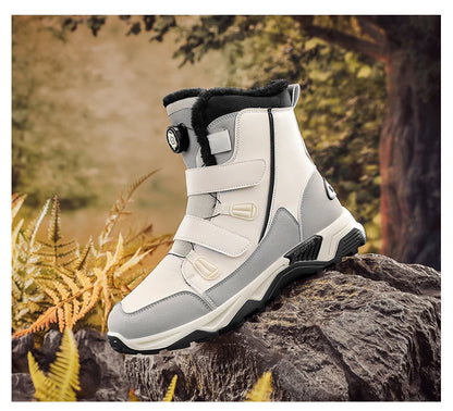 Men's Waterproof Snow Boots Midsole Warm Winter Outdoor Shoes With Slip Resistant Abrasion Resistant Outdoor Boots Men