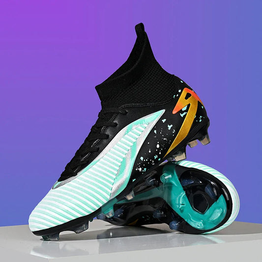 New Men Football Boots Sports Shoes Futsal High Ankle Soccer Shoes High-quality Indoor Non-Slip Outdoor Ultralight Non-Slip