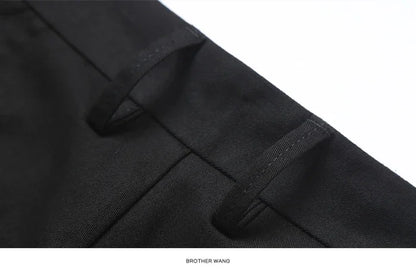 4 Colors 98% Cotton Casual Pants Men 2024 New Classic Style Straight Loose High Waist Elastic Trousers Male Brand Clothes