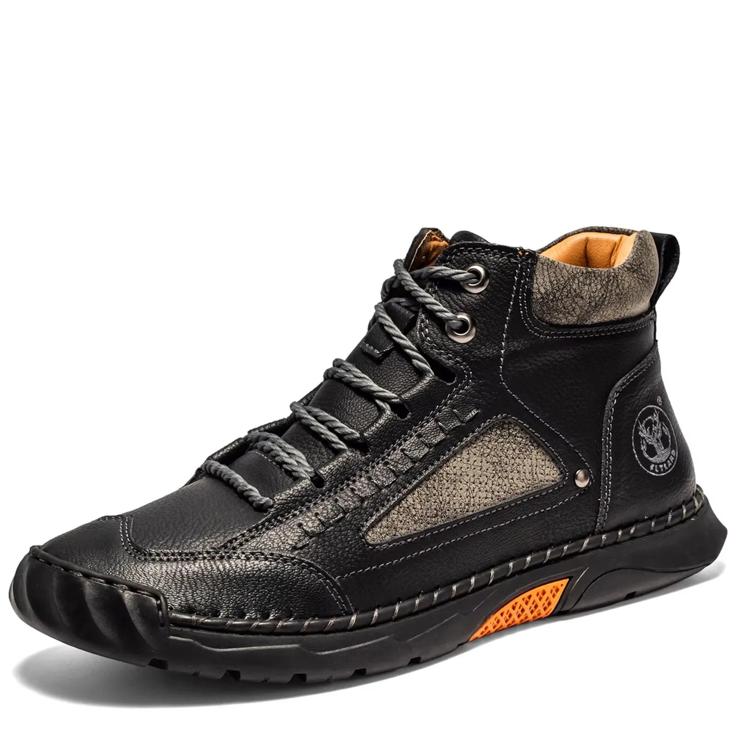 Men's Classical Vintage Soft Skin-friendly Feeling Frosted Genuine Leather Business Ankle Boots Handmade Casual Boots
