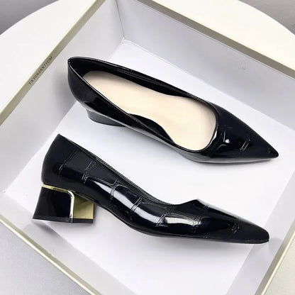 comfortable and versatile design, luxurious and light, high-end fashion, matching with small skirt, ladies' single shoes