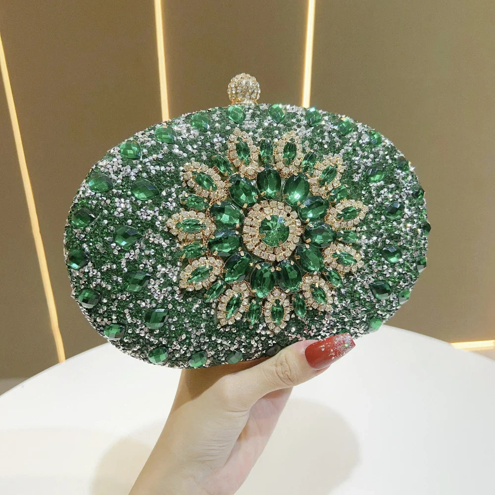 Luxurious Diamond-Encrusted Rhinestone Crossbody Small Handbag Versatile Elegant Women's Fashion Accessory