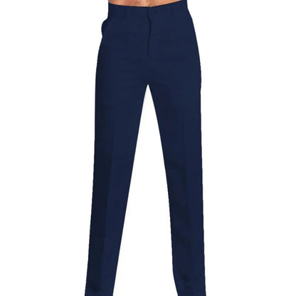 Men's Clothing Linen Slant Pocket Straight Solid Color Comfortable Breathable Daily Casual Pants