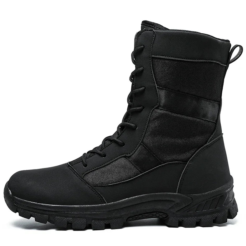 2026 Men Shoes Winter Men Combat Tactical Boots Ankle Work Safety Shoes Special Force Army Boots Male Waterproof Motorcycle Shoe