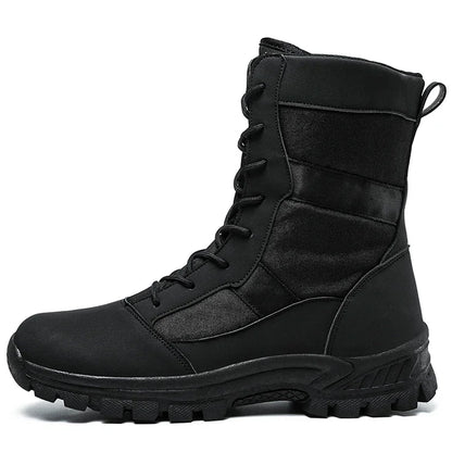 2026 Men Shoes Winter Men Combat Tactical Boots Ankle Work Safety Shoes Special Force Army Boots Male Waterproof Motorcycle Shoe