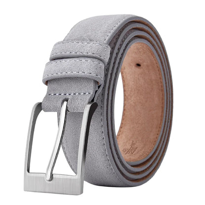 New Style Fashion Brand Welour Genuine Leather Belt For Jeans Leather Belt Men Mens Belts Luxury Suede Belt Straps
